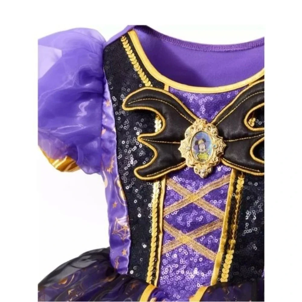 Minnie Mouse Witch Costume for Kids Hat and Dress-Size 4 - Picture 4 of 12